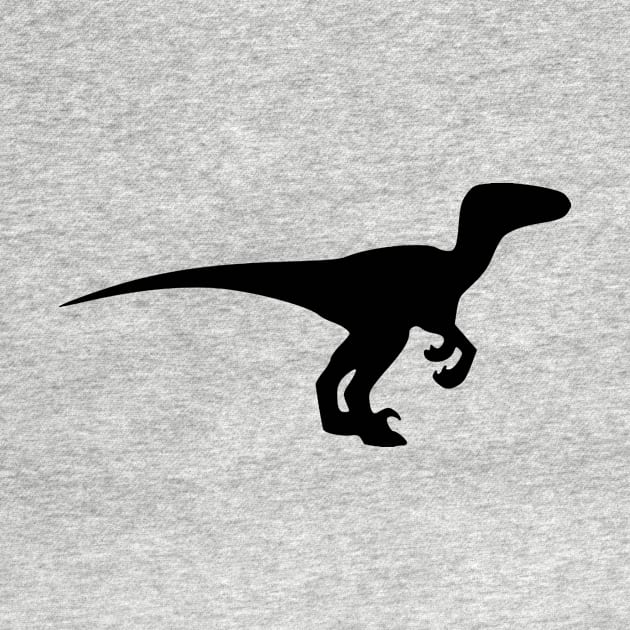 Baby Raptor Dinosaur Silhouette by AustralianMate